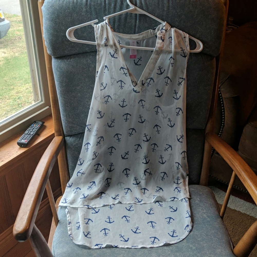 Sheer no boundries high low tank